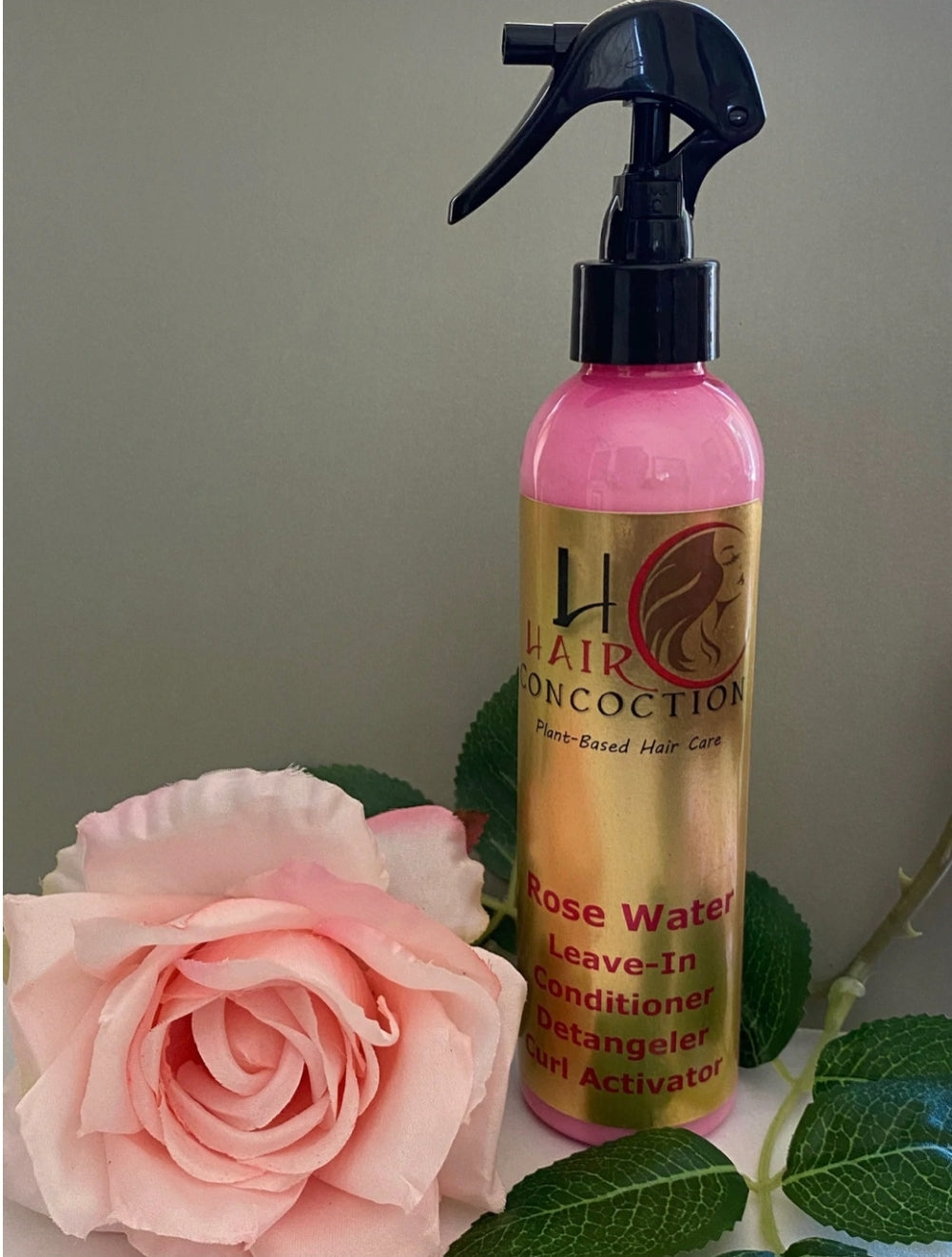 Rose Water Leave In Conditioner, Detangler and Curl Activator 8oz