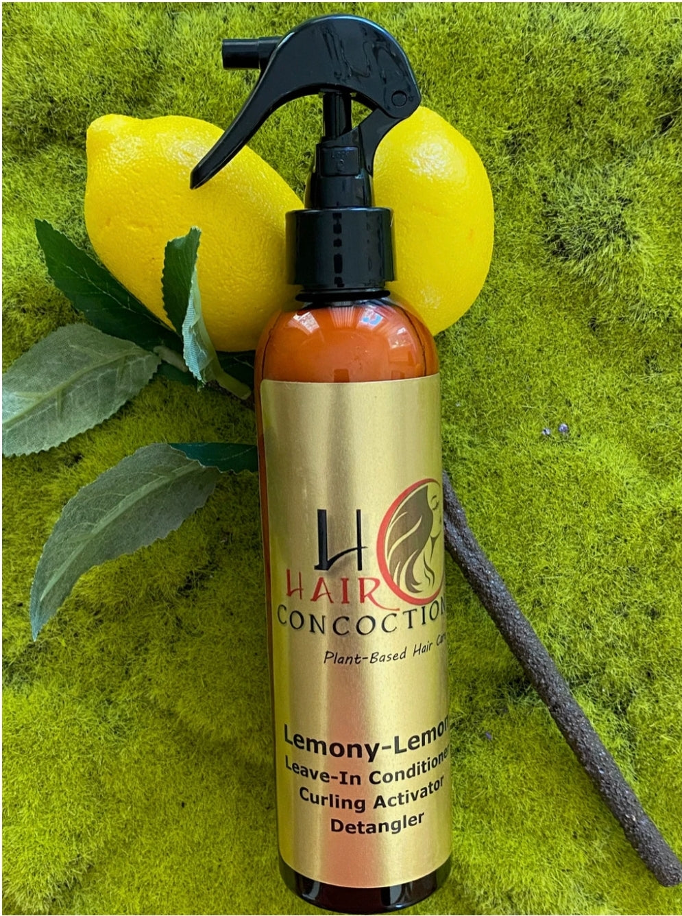 Hair Concoction Lemon Leave In Conditioner, Curl Activator, Detangler 8oz