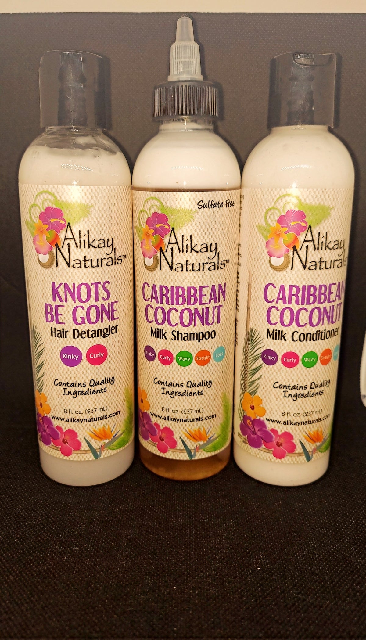 Caribbean Coconut Detangler, Milk Shampoo & Conditioner