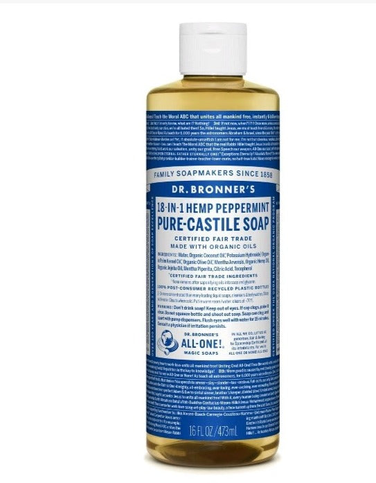 Dr.Bonner 18-in-1 Hemp Peppermint Pure Castle Soap