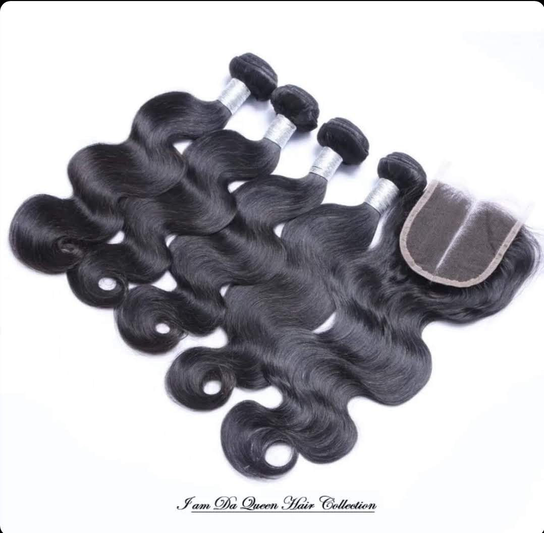 20'' Body Wave Bundles + HD Super Fine Swiss Invisible Lace Closure