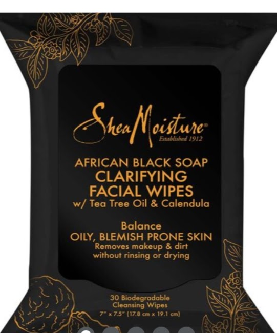 Shea Moisture African Black Soap Clarifying Facial Wipes