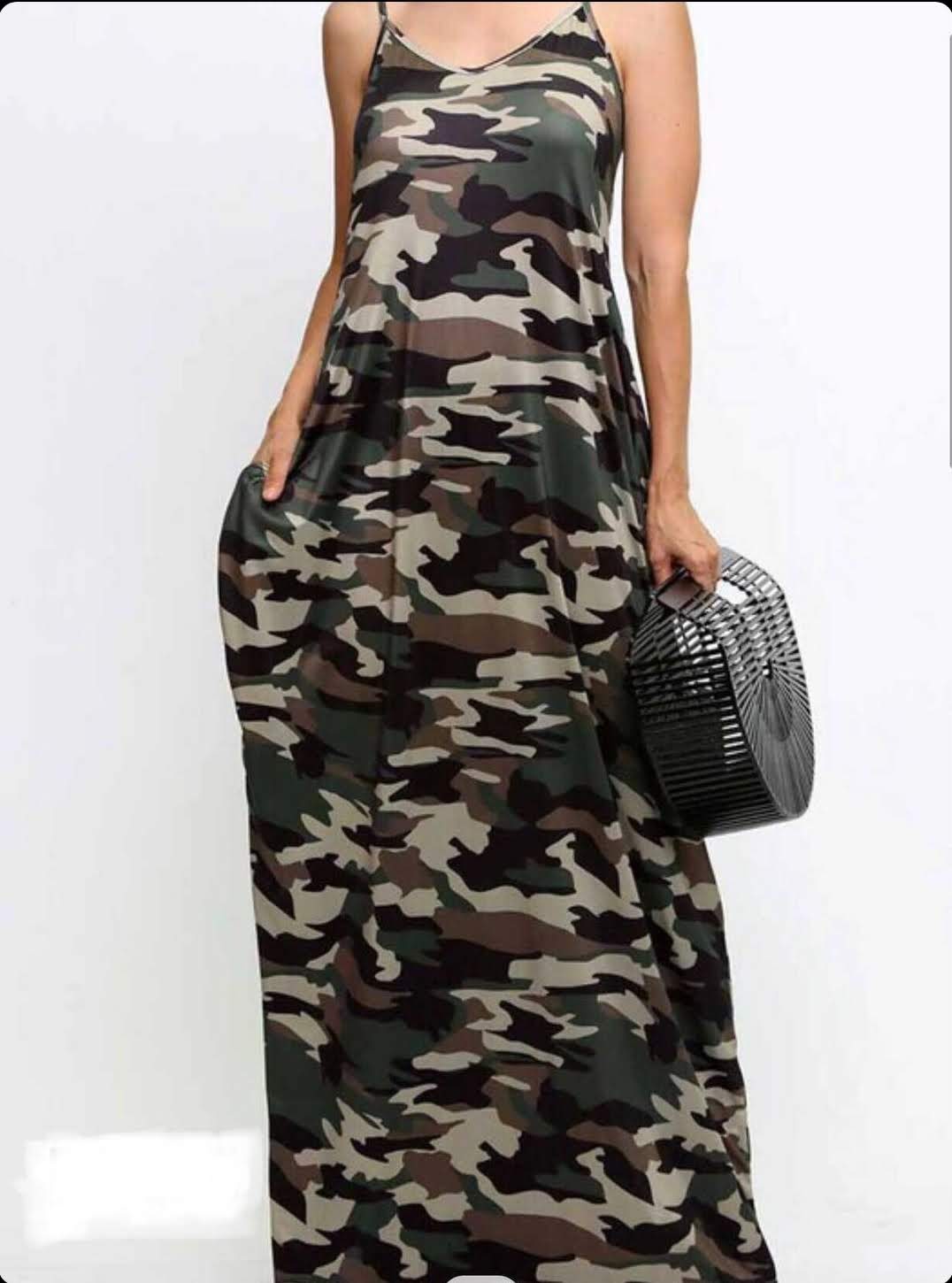 Camouflage Maxi Dress