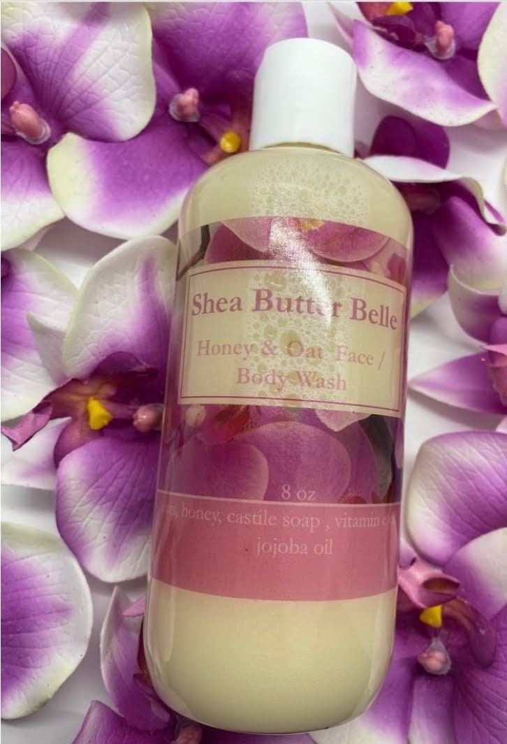 Shea Butter Belle Honey & Oat Face-Body Wash