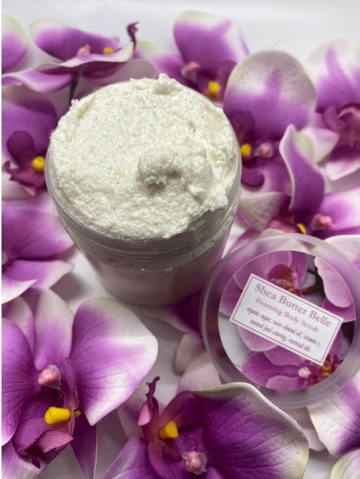 Shea Butter Belle Vanilla Bean Exfoliating Whipped Sugar Scrub